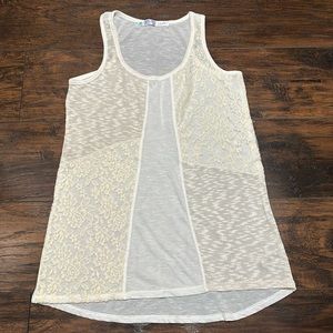 Vioblu lace ivory tank M